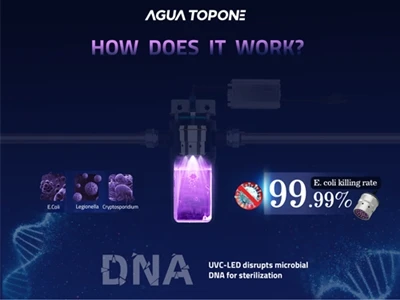99,99% desinfektion for hele dit hus - Agua Topone UVC LED Water Sterilizer
